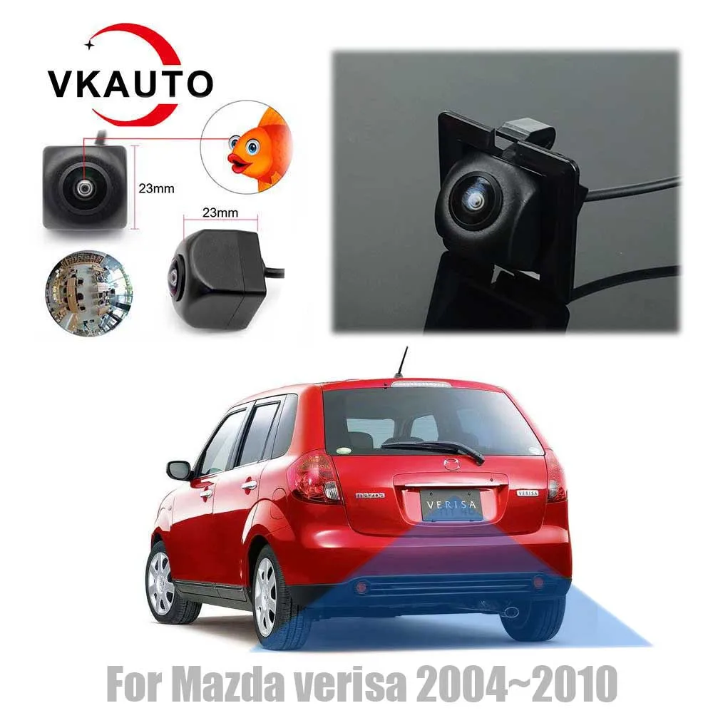 

VKAUTO Fish Eye Rear View Camera For Mazda Verisa 2004~2015 CCD HD Night Vision Reversing Backup Parking Camera