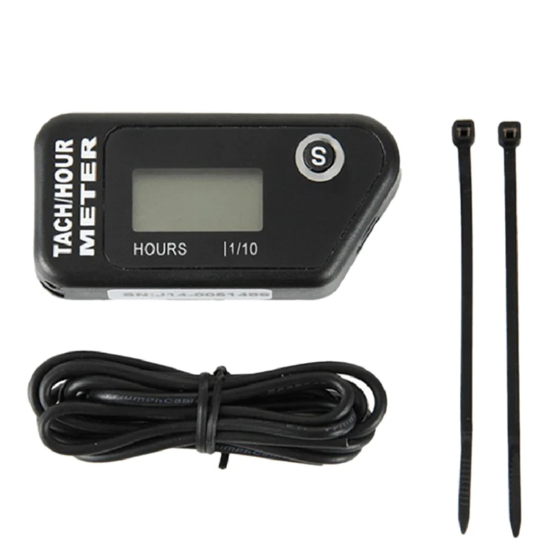 Motorcycle Wireless Speed Hour Meter Counter Waterproof LCD Speed Display for Motocross Snowmobile ATV Tractor Truck Boat