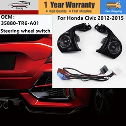 Multifunction steering wheel button control volume sound switch Audio Control button For Honda Civic 2012-2015 35880-TR6-A01
