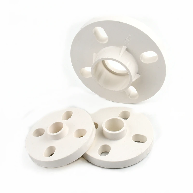 1PC 20~200mm PVC Flange Connector Plastic Water Pipe Equal Quick Joints Garden Irrigation Fittings Irrigation Accessories