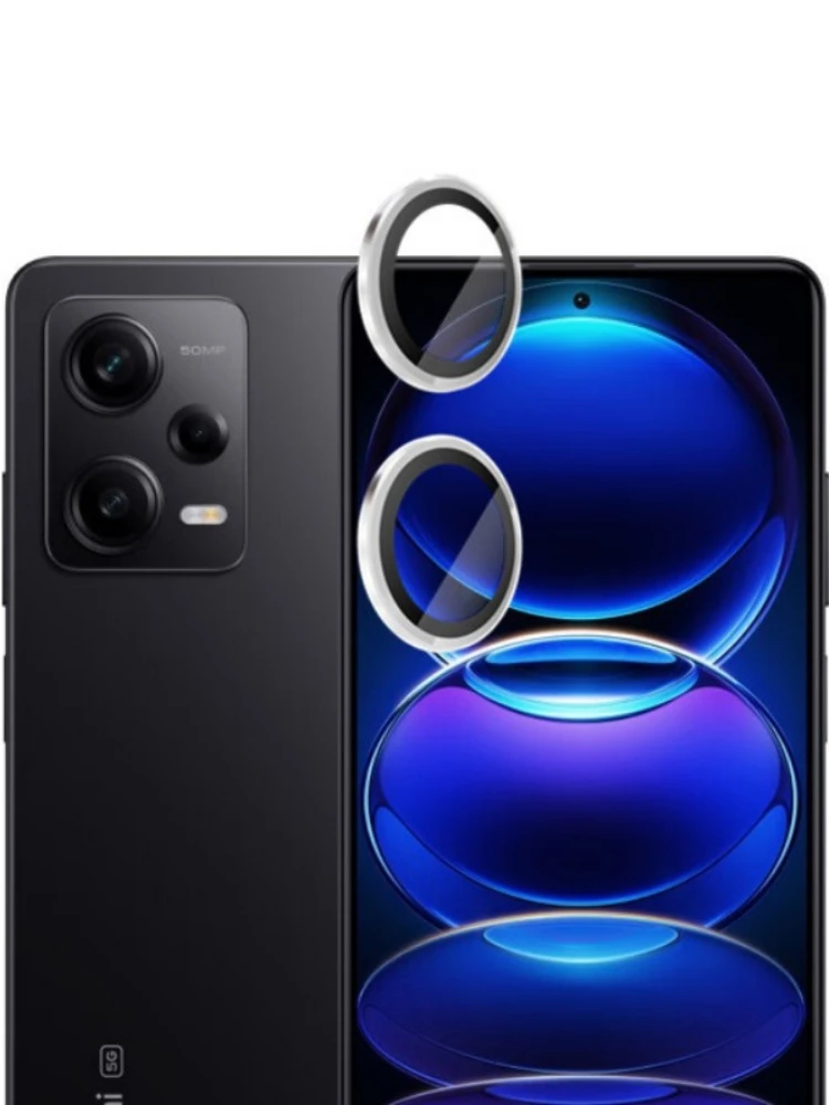 1 Set Lens Protective Film for Xiaomi Redmi Note 12 Pro Plus 4G 5G Metal Ring Camera Protectors for Redmi Note12Pro+ Lens Glass