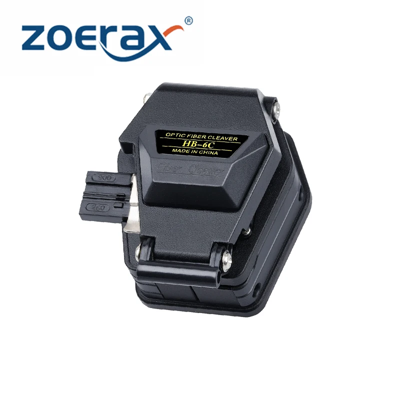 ZoeRax Hochpräzises Faserspalter S-6C Optisches Faserschneidmesser mit 16-Oberflächenklinge für FTTT-Glasfaserkabelwerkzeuge