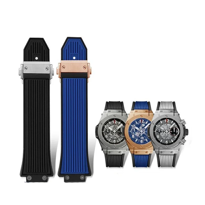 

Silicone watch strap is suitable for HUBLOT Hengbao Yubo Big Bang Classic Fusion Yubo convex mouth strap 27mm-17mm