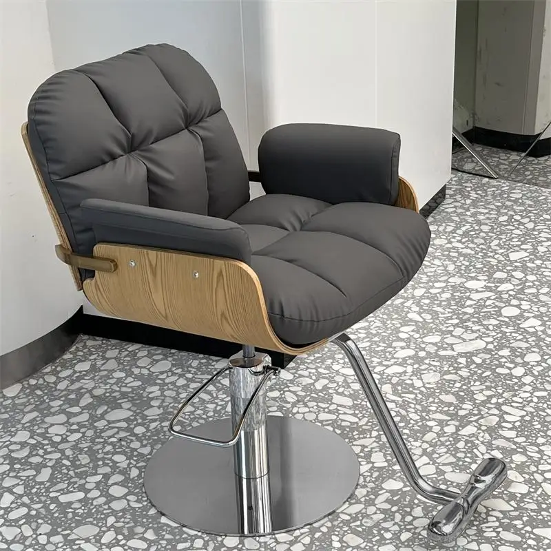 プロ用メイクアップバーバーチェア、サロンヘアバーバーチェア、ヘアスタイリストカット用シラ・デ・バルベリア、ヘアサロン家具