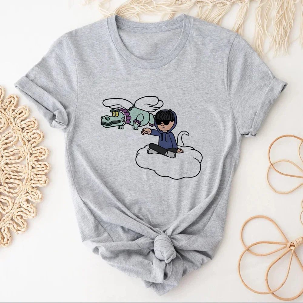 

Junior H Tshirt Women Y2K Anime T-shirts Girl Y2k Funny Designer Clothes