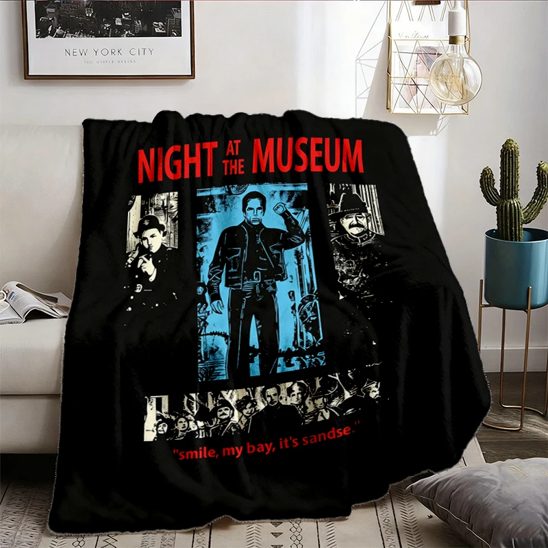 Night at the Museum Graphic Warm Blanket, Larry Daley Ahkmenrah Sunrise Soft Blanket