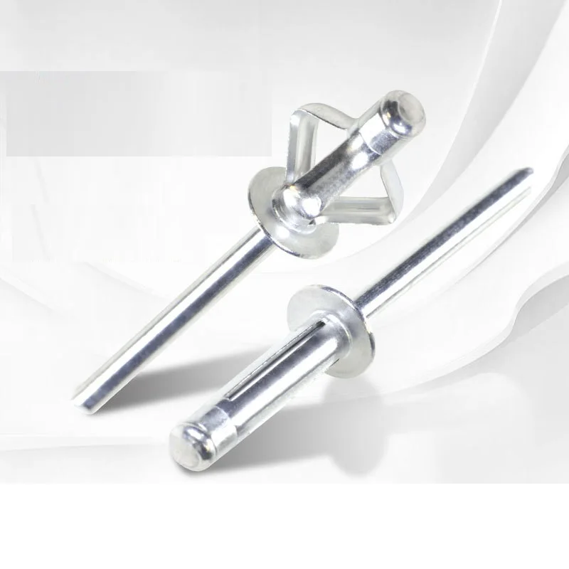 50pcs Pop Rivets Aluminium M2.4 M3.2 M4 M4.8 Dome Head Blind Rivets Steel Shank Mandrel Exhaust Rivets