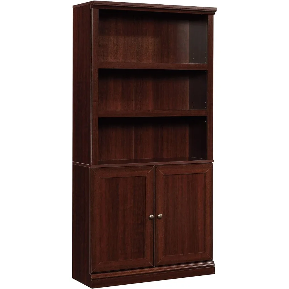 Miscellaneous Storage Bookcase With Doors/ book shelf, Select Cherry finish