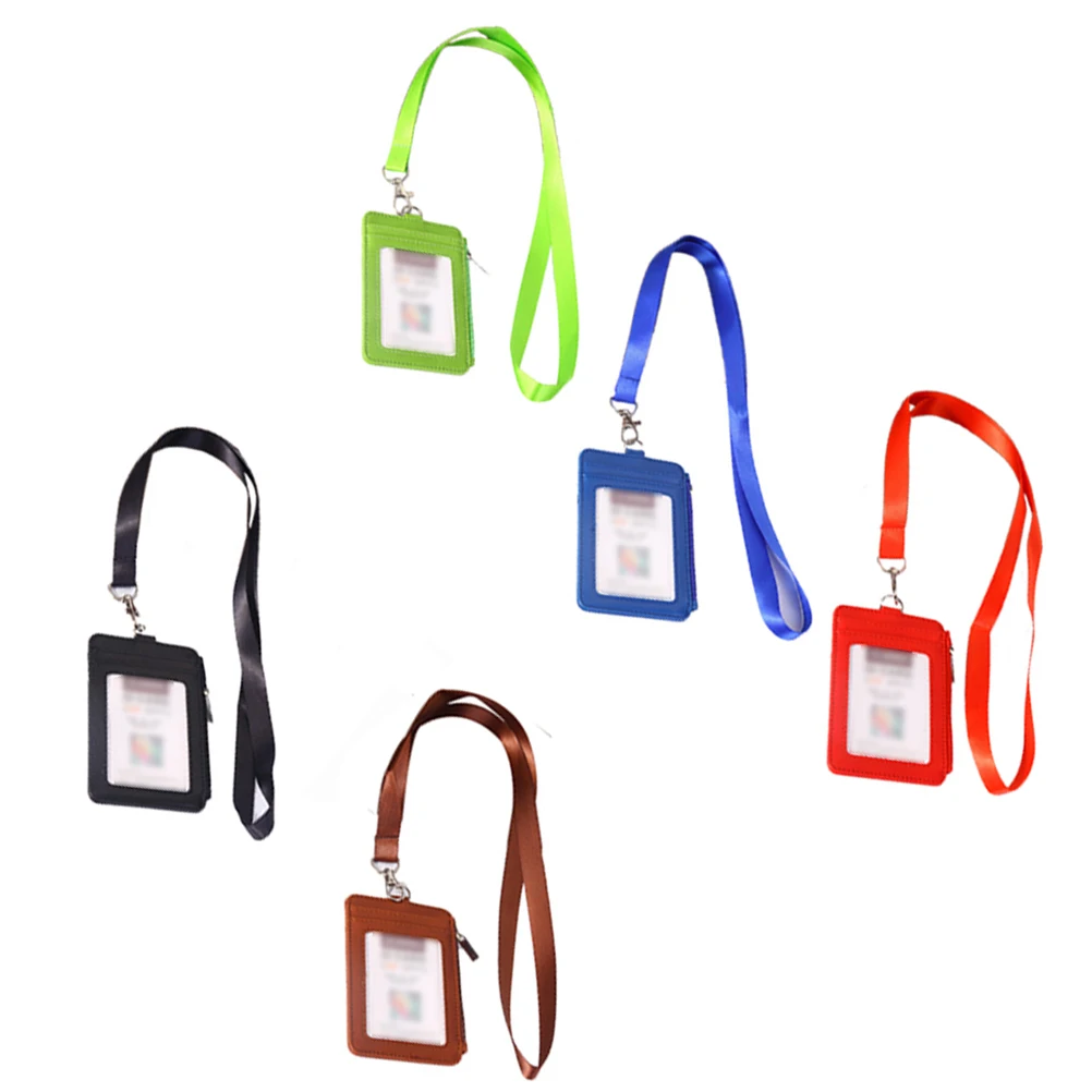 

Id Badge Holder Hanging Storage Pocket Name Tag Protector Lightweight Secure Tear Resistant For Travel School Work Employees