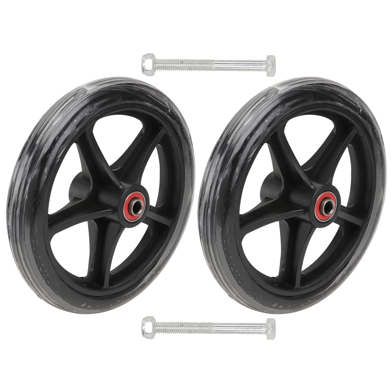 

2 Pcs Wheelchair Accessories Front Replacement Tyres Extender Drive Alloy Wheels