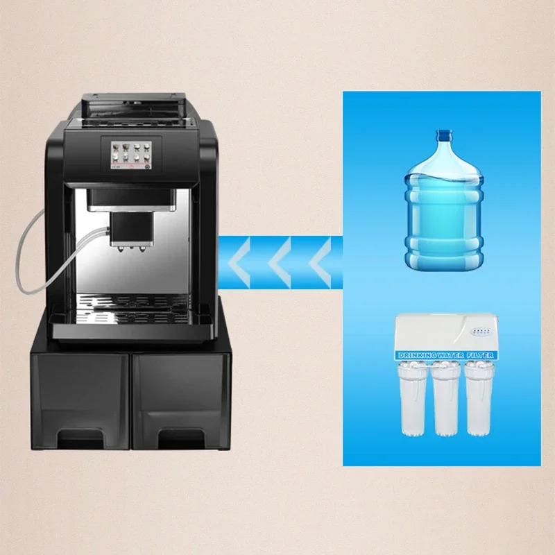 

ME-817 Espresso Machine: Fully Automatic with Large Display and Milk Frother—Ideal for Home and Office Use