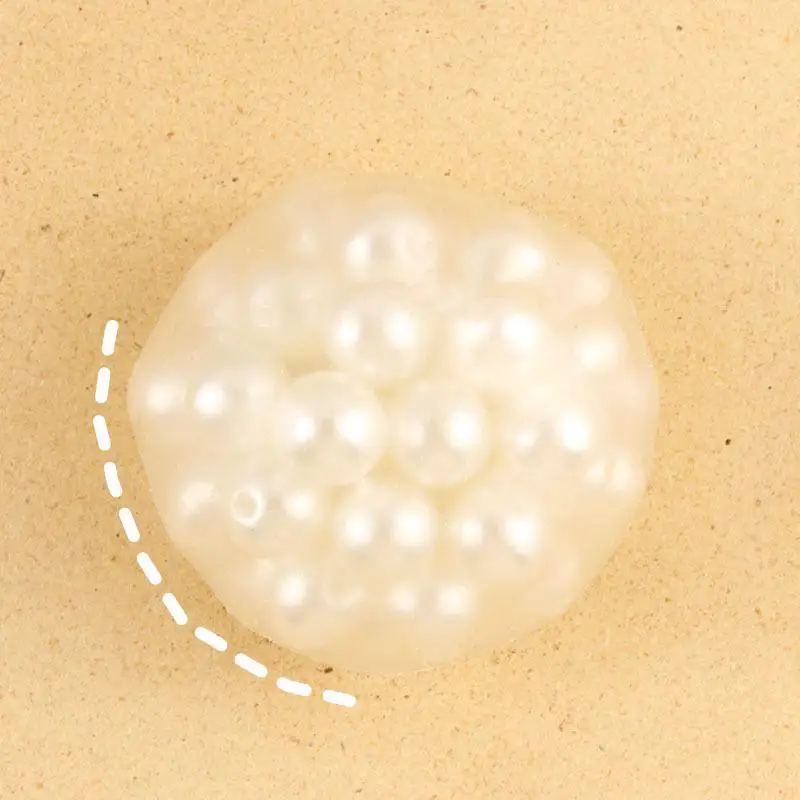 New 1Pcs White Pearl Sensory Fidget Toy Handmade Grape Noisy Squeeze Ball For Adults Stress Relieve Squeeze Toys
