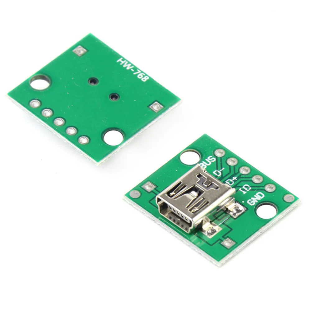 1 шт. MICRO Mini Type A USB D-DIP адаптер 5-контактный гнездовой разъем типа B преобразователь печатной платы пинборд 2,54 мм