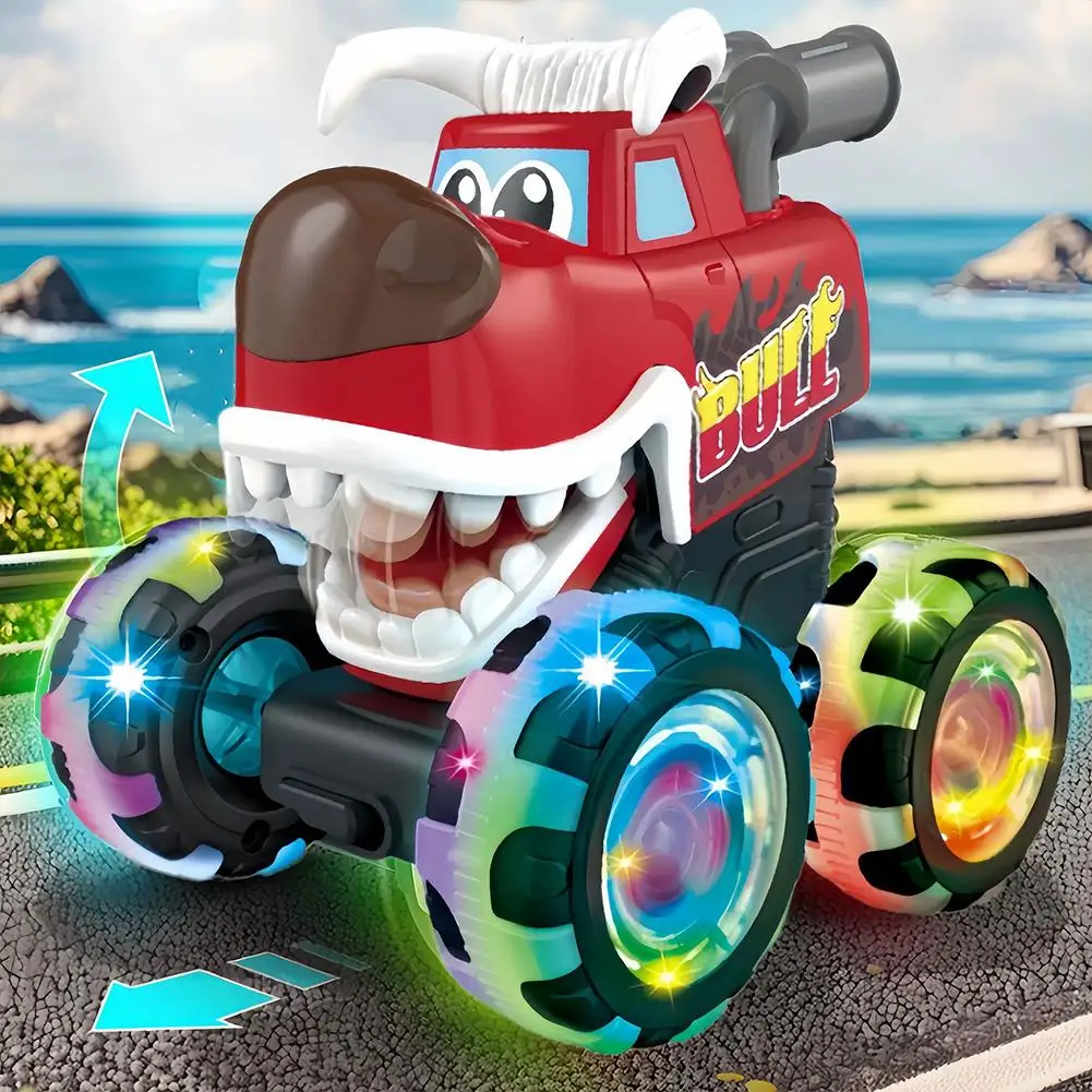Truck Toy Motion Activated Light-Up Cars Press & Go Cars for Boys Girls Gifts Truck Toy Mon-ster Truck Toy