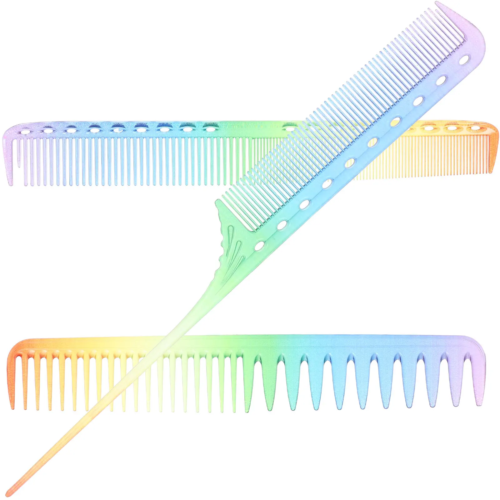 3Pcs Haircut Comb Salon Styling Hairdressing Hair Comb Colorful Heat Resistant Comfortable Grip Salon Barber Supply view 6