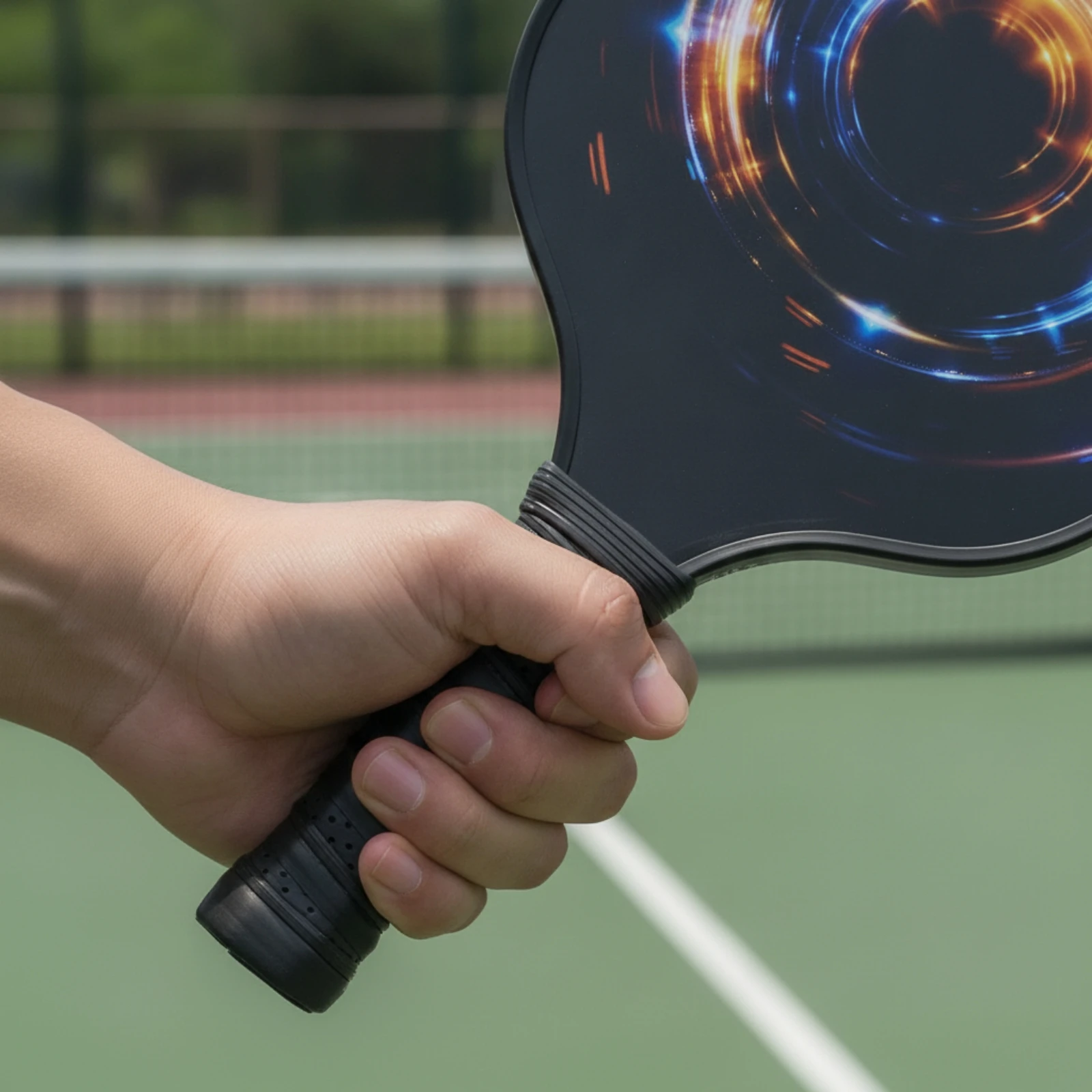 2 Pieces Pickleball Paddles with Carry Bag Lightweight Pickleball Paddle Set with Bag Racket Ergonomic Sporting Goods