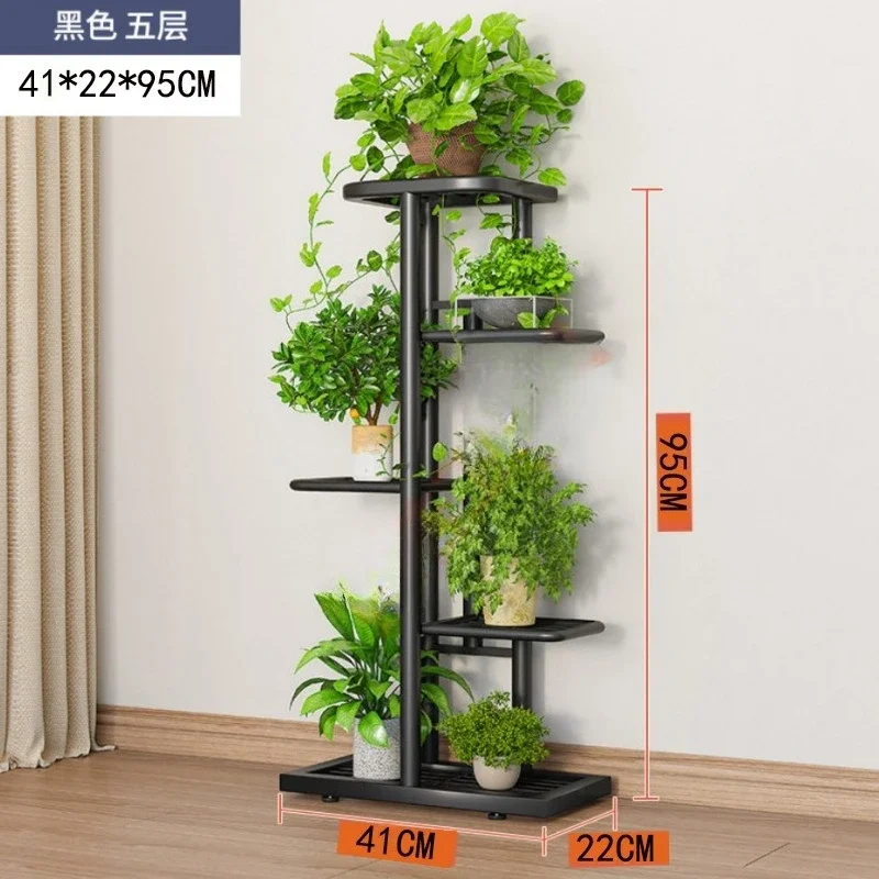 Disassembly and assembly of multi-layer living room wrought iron simple plant rack indoor household metal flower rack balcony ra