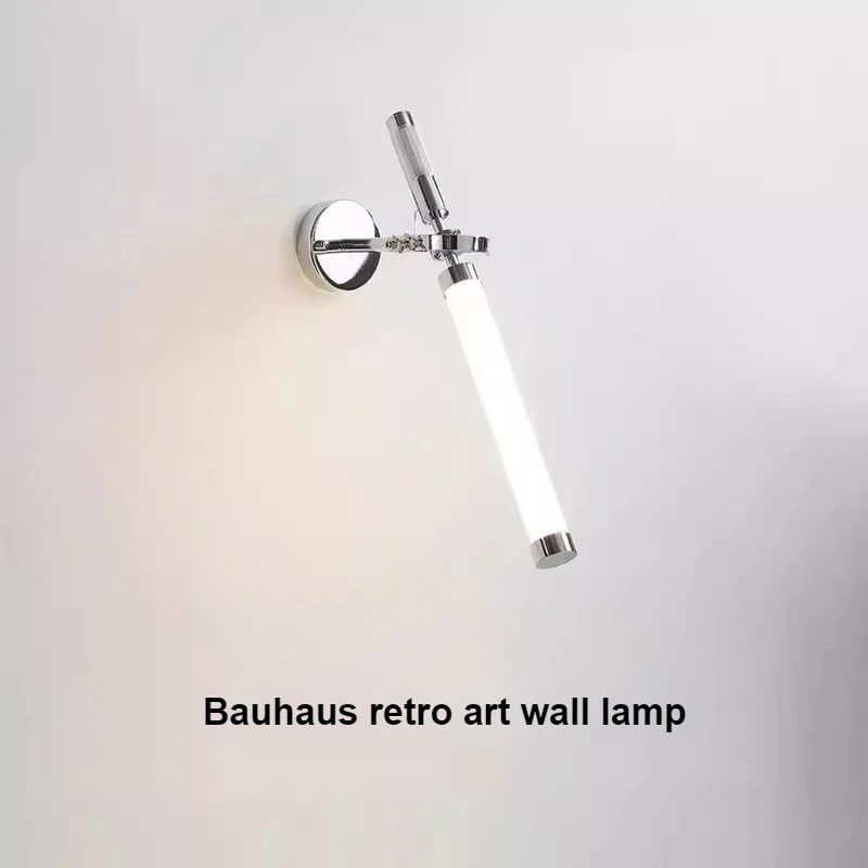 Bauhaus Bedroom Bedside Lamp Nordic Retro Industrial Style Wall Lamp Corridor Bathroom LED Long Strip Wall Light home decor lamp
