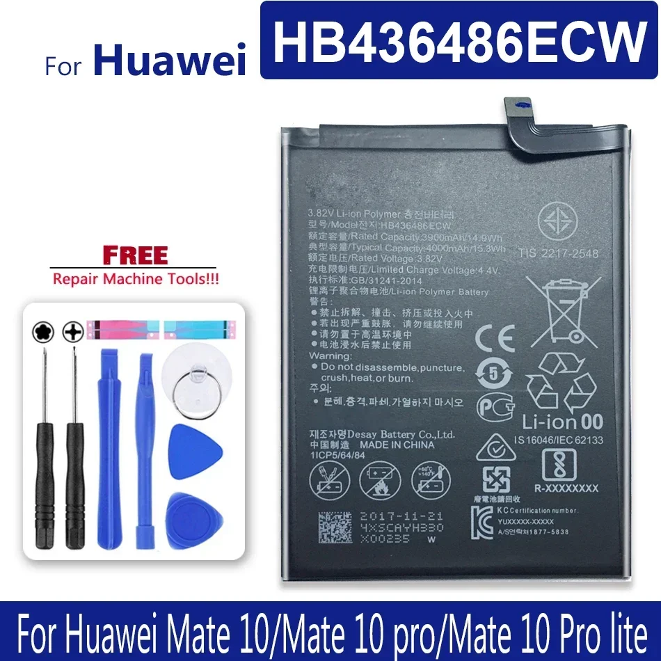 

HB436486ECW Spare Mobile Phone Battery For Huawei Mate 10 Pro lite / Mate10 / Mat10 Pro / Mate10Pro lite