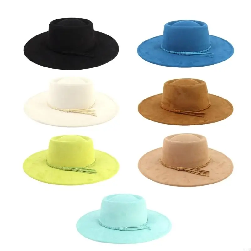 

2025 New Elegant Homburg Hat for Men Women Stylish Wear Vintage Top Hat Cowboy Costume