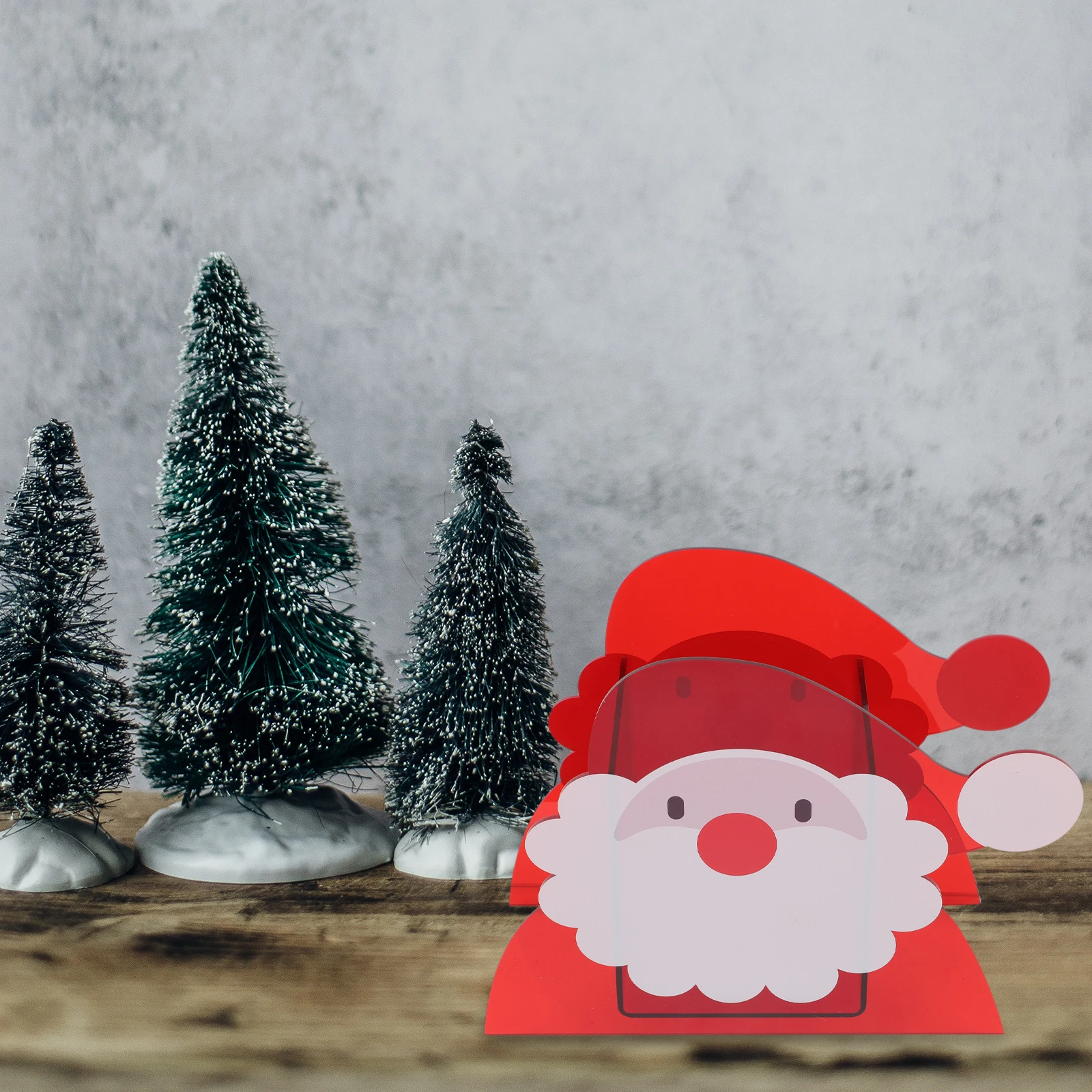 

Christmas Flower Pot Desktop Acrylic Decorative Xmas Plant Holder Flower Container Creative Floral Ornament Garden Supplies