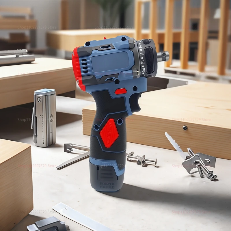 16.8V Cordless Brushless 2in1 Electric Screwdriver Wireless Power Tool for Home Furniture Appliances DIY Projects and Repairs