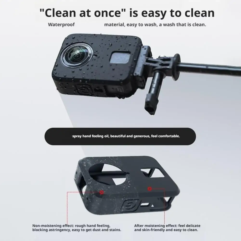 ل DJI OSMO 360 الجسم سيليكون واقية السلامة واقية مقاومة للخدش مقاومة للصدمات مكافحة در مقاومة للاهتراء