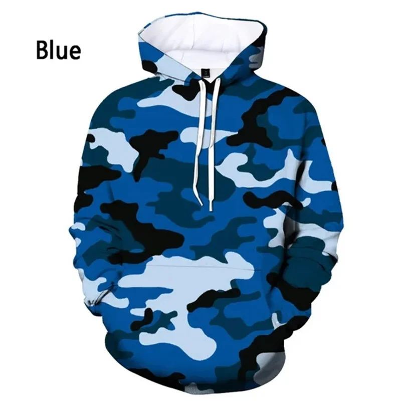 3D Camouflage Printing Hoodies For Men Military Tracksuits Children Fashion Streetwear Jackets Unisex Winter Hooded Sweatshirts