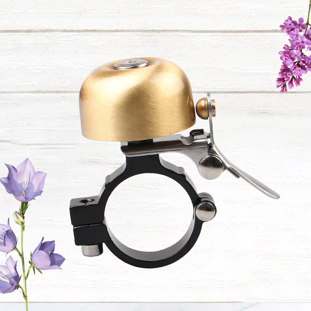 1 قطعة جرس الدراجة النحاسية خمر بصوت عال الدراجات جرس تحذير ل الطريق الجبلية للطي الدراجة سلامة ركوب الملحقات #3