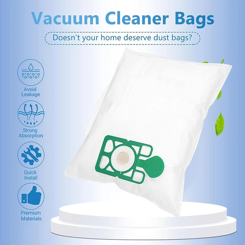 A98G-12PCS Vacuum Bags For Numatic Henry NVM-1CH HVR200-11 Robot Vacuum Cleaner Replacement Accessories Dust Bag