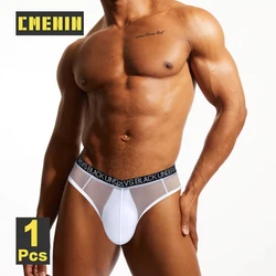 CMENIN Ultra-thin Sexy Men Underwear Briefs Breathable Mesh Men's Briefs Bikini Gays Underpants Male Low Waist Gays Man Panties