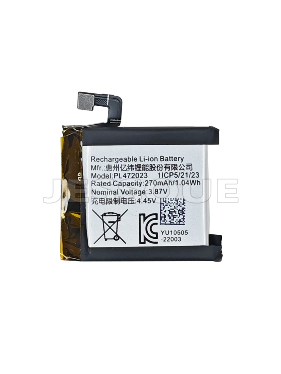 Batterie 270mAh PL472023 pour montre intelligente Huami AMAZFIT GTS 4 mini A2175 A2176