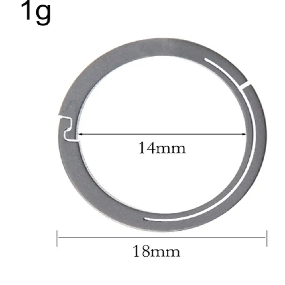 18/22/26/32mm Titanium Alloy Key Rings Organizer Lightweight Titanium Alloy Keychains Removable Quick Release