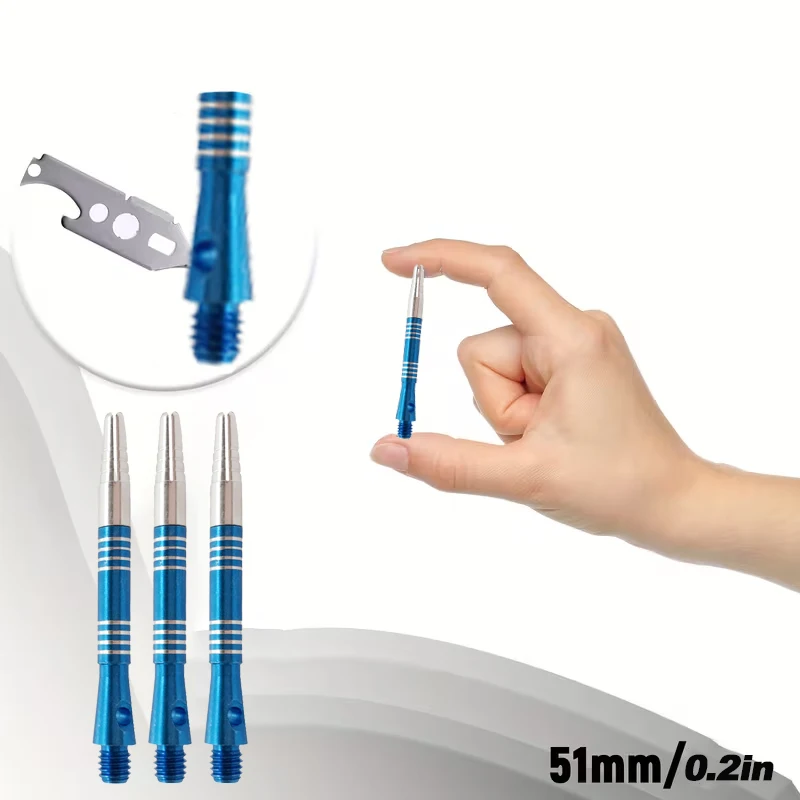 TRALOW 2ba Aluminum Alloy Dart Shafts,360° Rotating Design, 44Mm in Length,for Accurate Throws,High-End Dart Accessories