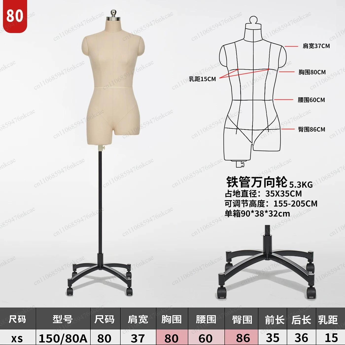 Soft  Female Mannequins Quality Sewing  Half Body Female Torso Foam Mannequin Professional Pin Type Foam Women Dummy