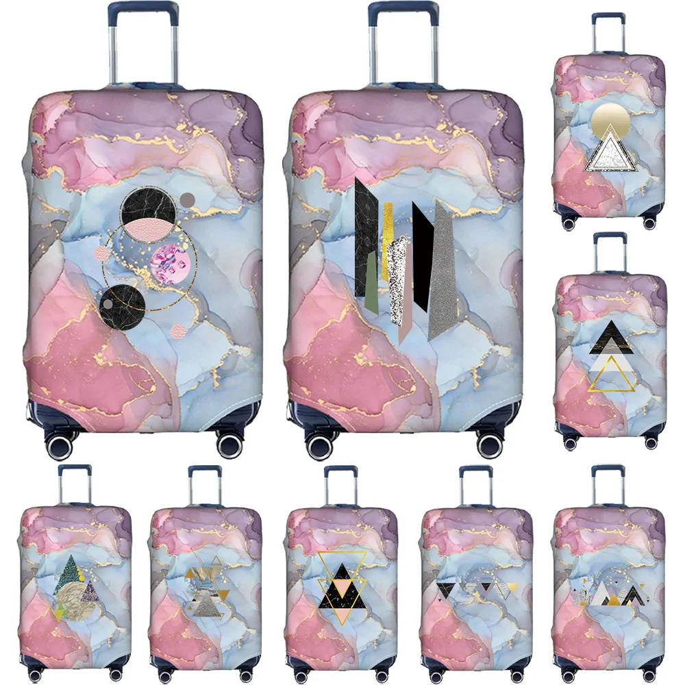 Elastic Luggage Protective Cover Simplicity Suitcase Case Shape Pattern Printing Portable for Outdoor Holiday Travel Accessories