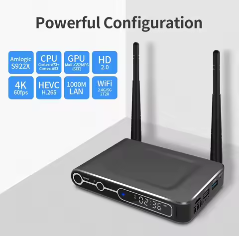 S78 Amlogic S922X Android TV Box Bluetooth 4.2 Media Player Dual WiFi 100M Lan Smart Android Box 4K HD Set Top Box Lower Power