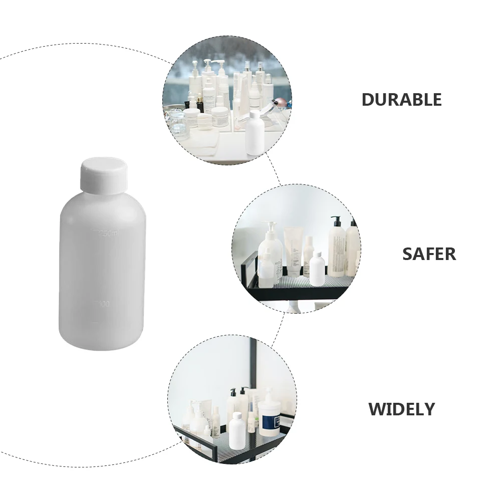 15Pcs Chemical Reagent Bottle Leakproof Design Stable Base Storage Bottle for Lotion Water Shampoo Sample Sealing and Laboratory