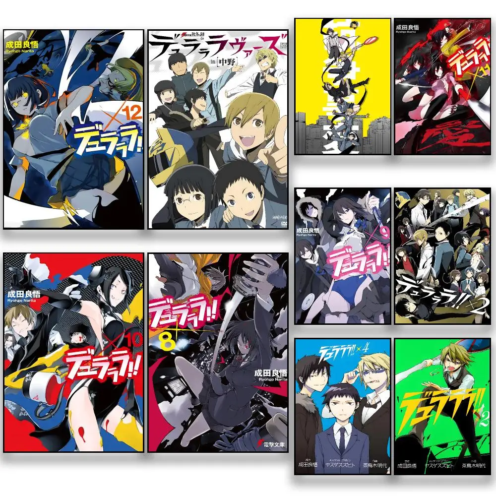 Anime D-Durarara Poster HD Removable Wall Art Gift Bedroom Lounge Dorm Office Gaming Cafe Bars