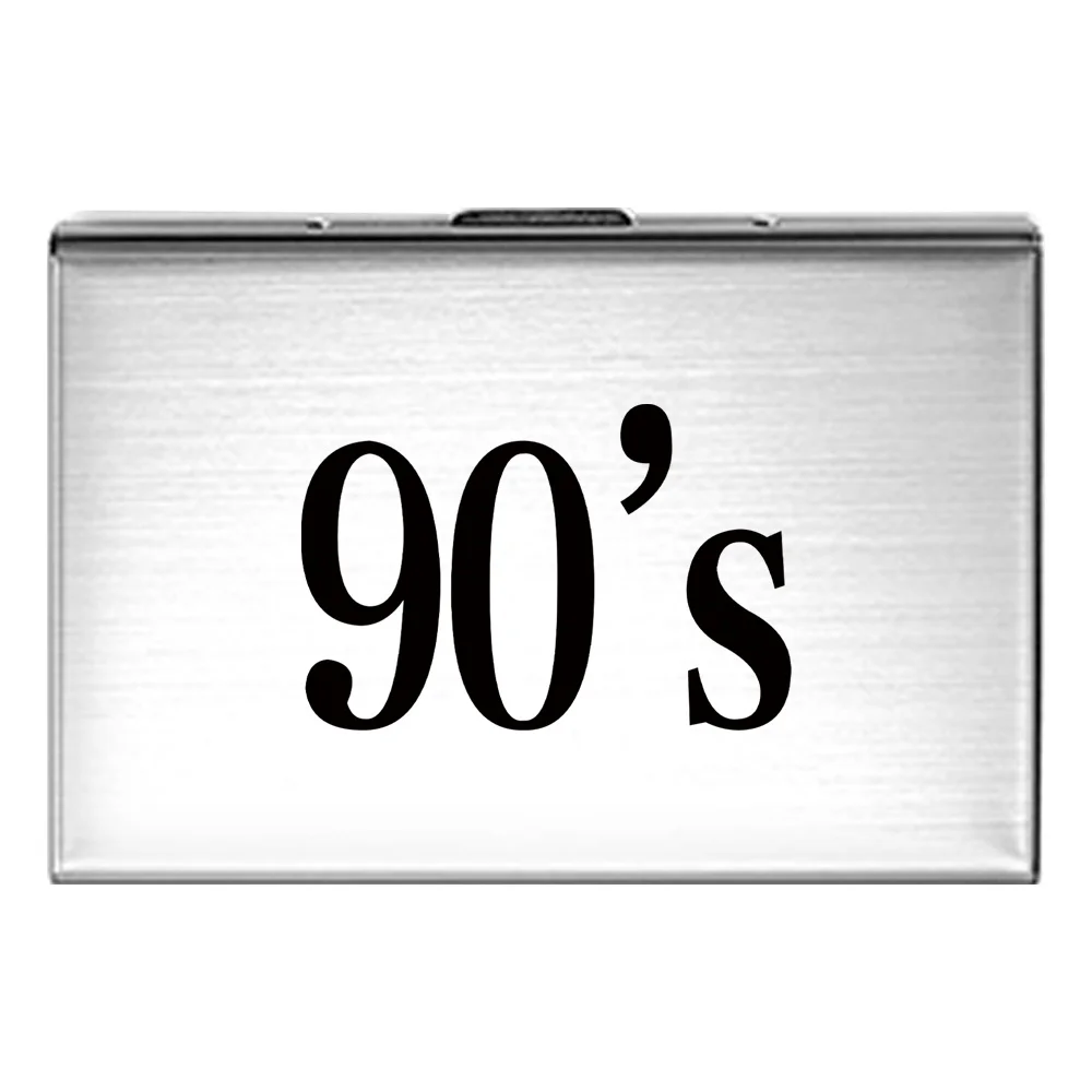Minimalist Flat Card Holder with Metal Closure Shell, Bank Card Storage Case for Leisure Outings.