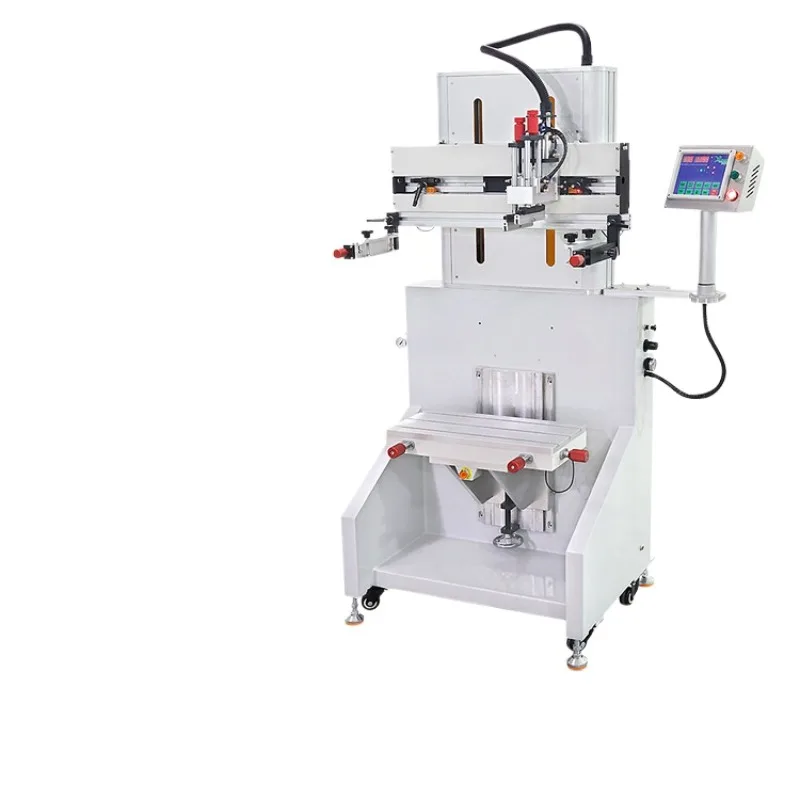 Body heightened T-slot flat screen printing machine, suitable for high-size product screen printing machine