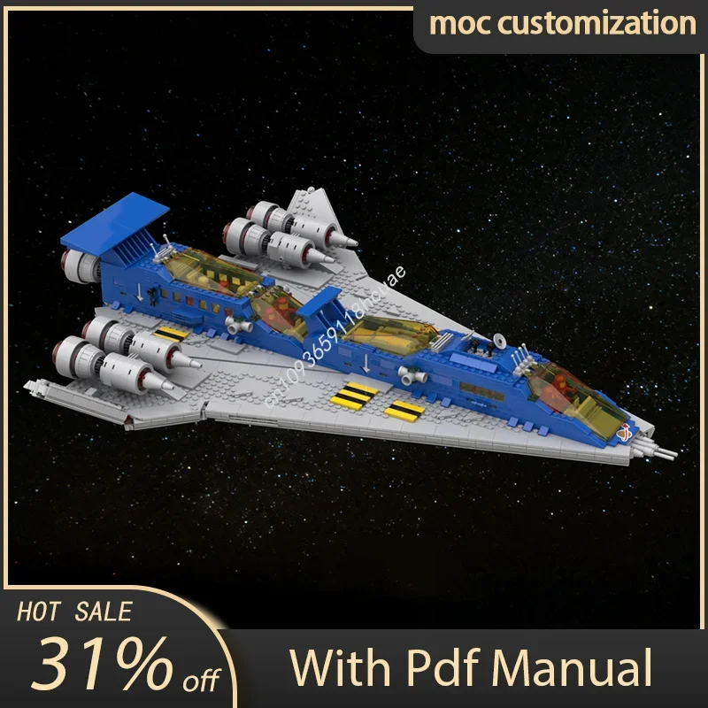 

2741pcs Moc Space Series Galaxy Lambda Spaceship Model Building Blocks Creative Assembly Bricks Toys Birthday Holiday Gifts