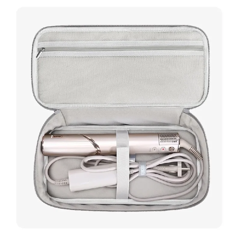 Double-Layer Carrying Case Portable Shockproof Hair Curler Handbag for Shark Flexstyle/Dyson Airwrap Styler and Attachments