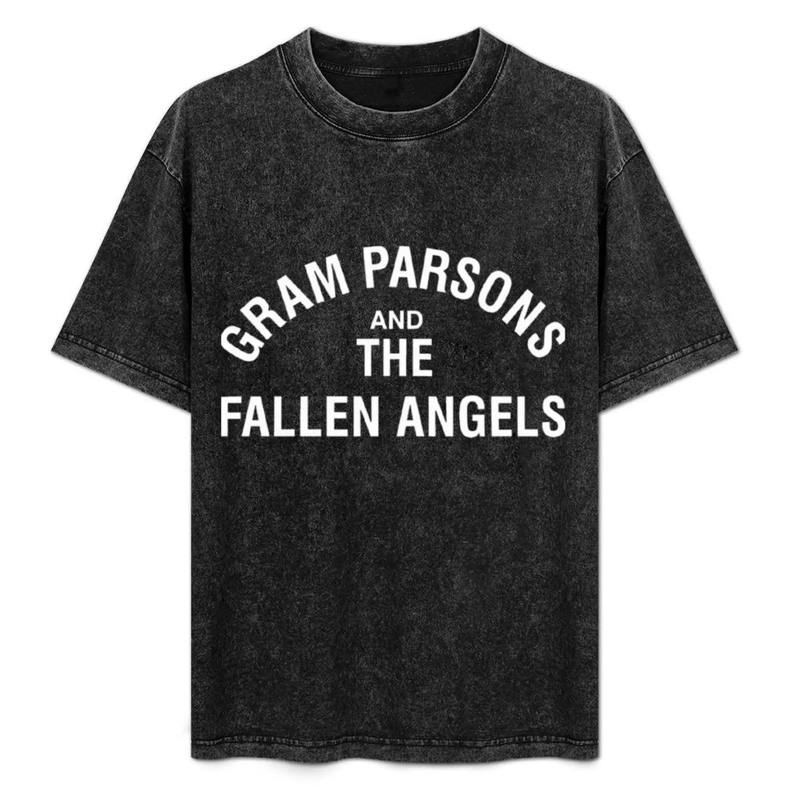 Gram Parsons and the Fallen Angels white T-Shirt Blouse graphics summer clothes custom shirt Men's clothing