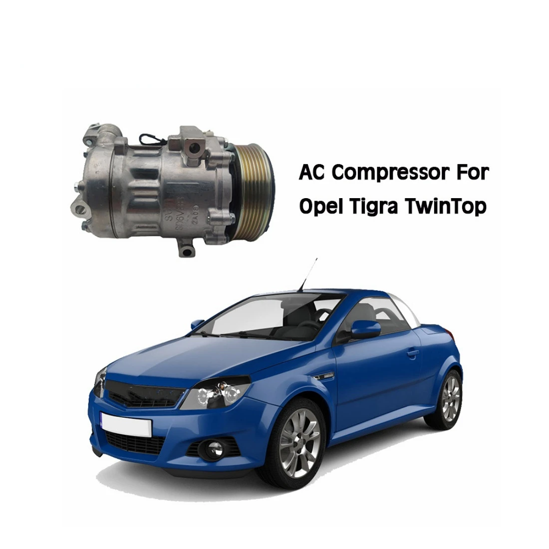 Aspligo Auto Air Conditioning Compressor For Opel Tigra TwinTop Automotive AC Conditioner Compressor Accessories 334-151 8FK 351