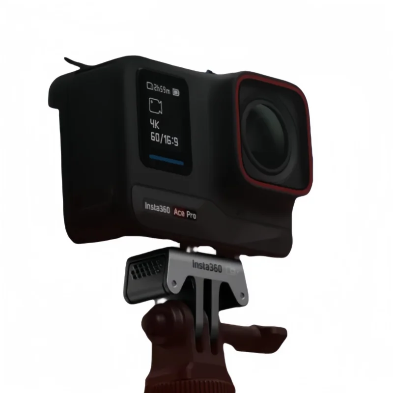 Insta360 Ace Pro2/Ace قاعدة سريعة الإصدار - نظام قفل مغناطيسي لسهولة التركيب واجهة عالمية خفيفة الوزن للخوذة