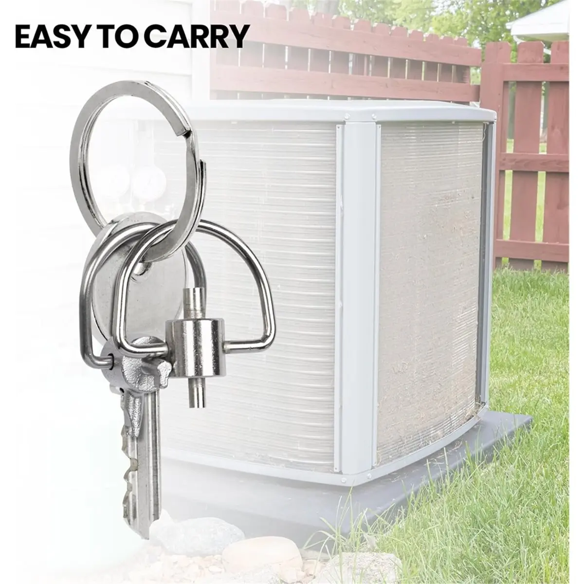 A1632P ~HVAC Tools,Locking Cap Key for Refrigerant Safety Caps,Triple Use Multi Key for Refrigerant HVAC Locking Caps (3 Bits)