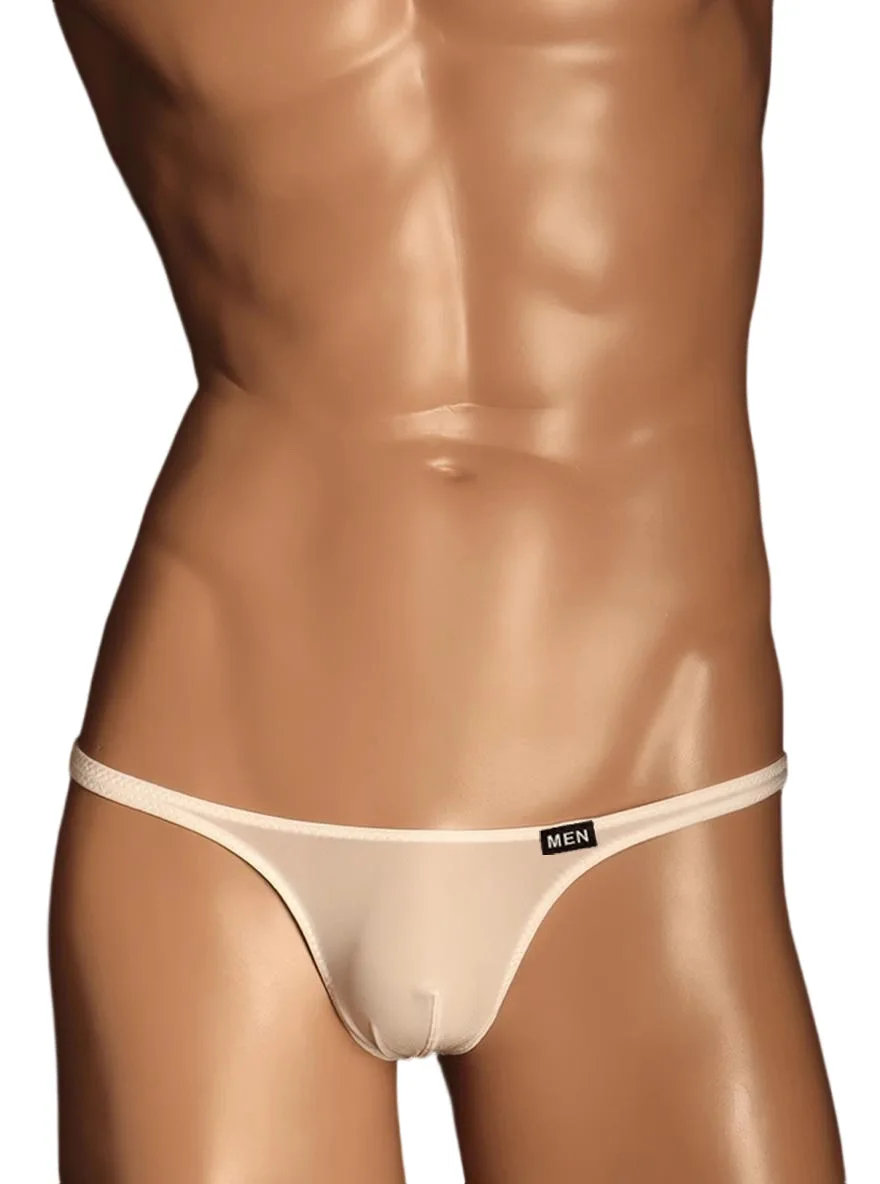 6pcs Men High Elastic Ice Silk T-Back Underwear, Low Rise Sexy Briefs With Small Pouch, Tight Thong Panties For Mal
