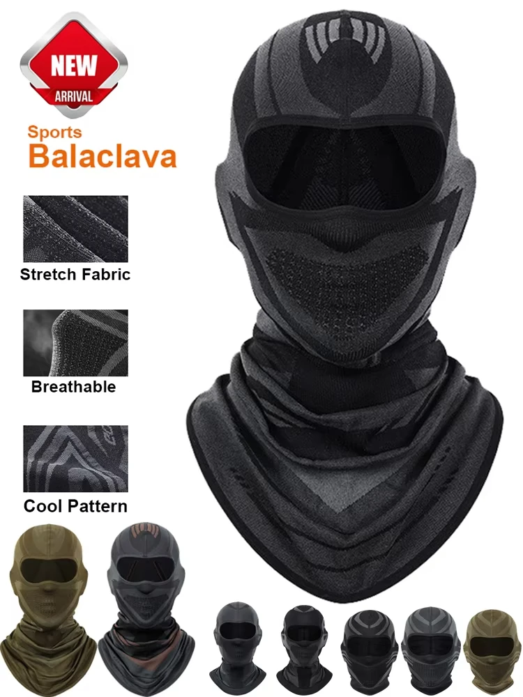 AliExpress Winter Breathable Balaclava Motorcycle Full Mask Cycling Mask Helmet Hood Moto Riding Neck Face Mask Climbing Fishing Skating