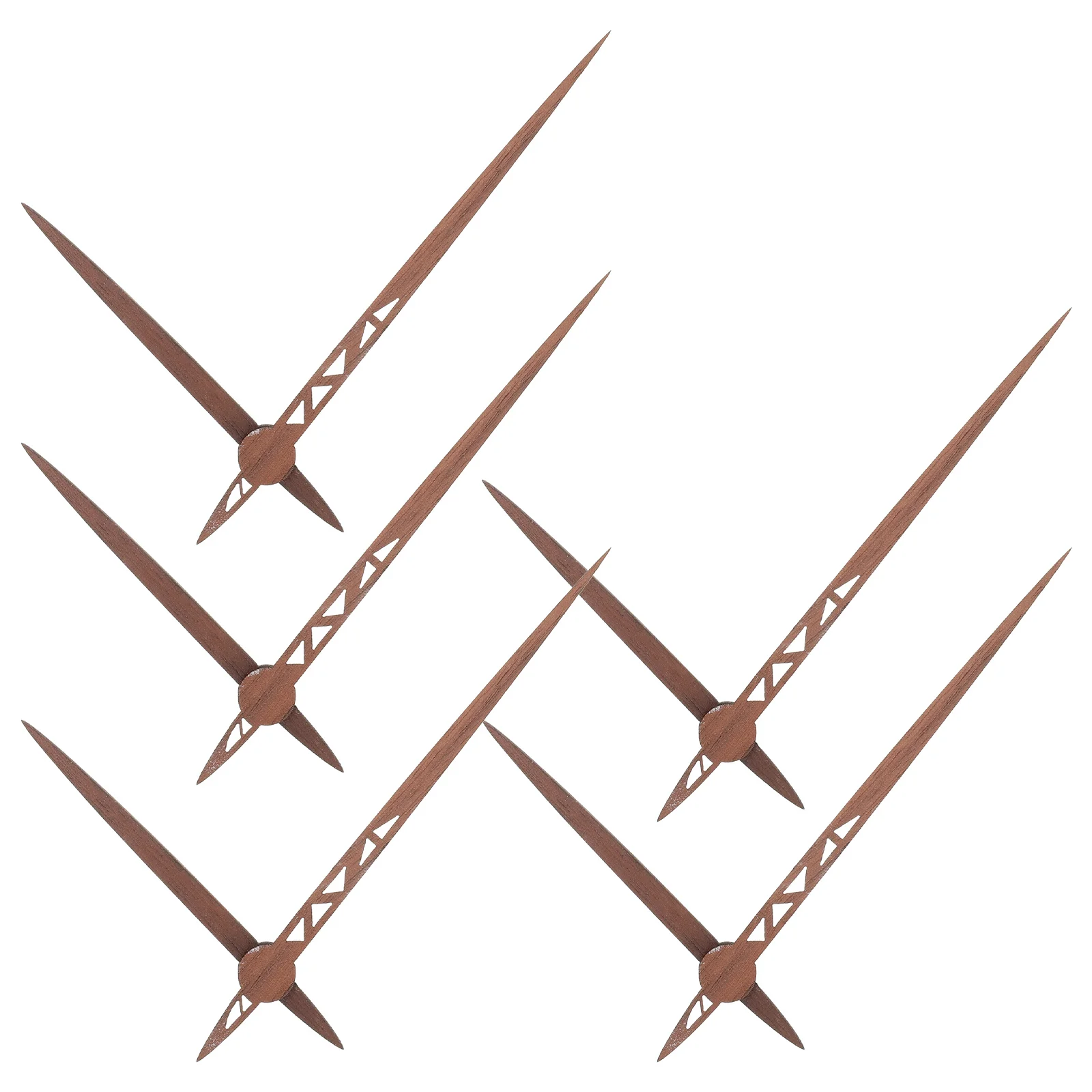 

5 Sets LED Wall Clock Pointer Accessories Parts Replacement Clocks Wood Decorative Hands